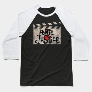 Poetic Justice//Halftone Design Baseball T-Shirt